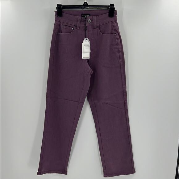 Universal Standard Women's Etta High Waist Ankle Straight Leg Jeans - Purple 00 - Picture 1 of 8